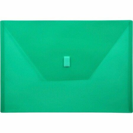 LION Envelope, Poly, Side-loading, Hook/Loop, 13inx9-3/8in, Green LIO22080GR